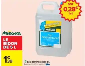Carrefour Eau déminéralisée 5L offre