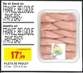 Intermarché Hyper Filets de poulet offre