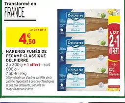 Intermarché Hyper DELPIERRE Harengs fumés de fécamp classique offre