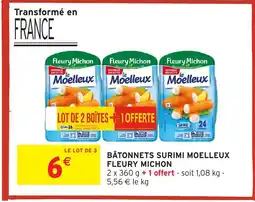 Intermarché Hyper FLEURY MICHON Bâtonnets surimi moelleux offre