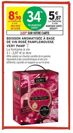 Intermarché Hyper VERY PAMP Boisson aromatisée à base de vin rosé pamplemousse offre