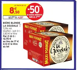 Intermarché Hyper LA GOUDALE Bière blonde offre