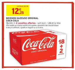Intermarché Hyper COCA-COLA Boisson gazeuse original offre