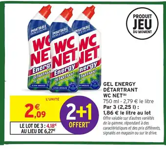 Intermarché Hyper WC NET Gel energy détartrant offre