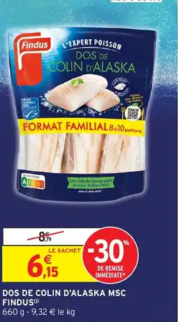 Intermarché Hyper FINDUS Dos de colin d'alaska msc offre
