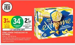 Intermarché Hyper EXTRÊME Cône lemon cheesecake x6 offre