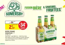 Intermarché Hyper SOMERSBY Bière pomme offre