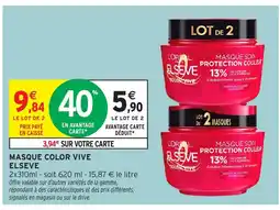 Intermarché Hyper ELSEVE Masque color vive offre