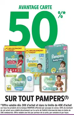 Intermarché Hyper PAMPERS Sur tout offre