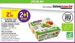 Intermarché Hyper POMMETTE BIO Purée pomme poire offre