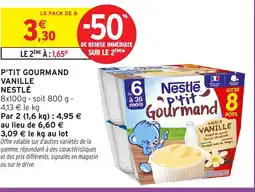 Intermarché Hyper P'tit gourmand vanille offre