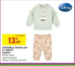 Intermarché Hyper DISNEY Ensemble pantalon et sweat offre