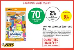 Intermarché Hyper BIC Mon kit complet écriture offre