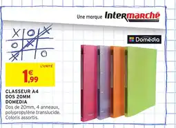 Intermarché Hyper DOMEDIA Classeur a4 dos 20mm offre