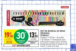 Intermarché Hyper STABILO Set de bureau 23 boss original offre