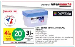 Intermarché Hyper DOMEDIA Lot 4 boites congelation offre