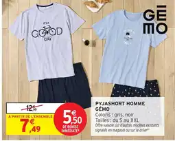 Intermarché Hyper GÉMO Pyjashort homme offre
