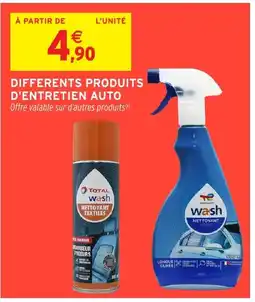 Intermarché Hyper Differents produits d'entretien auto offre