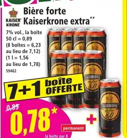 Norma Bière forte Kaiserkrone extra offre