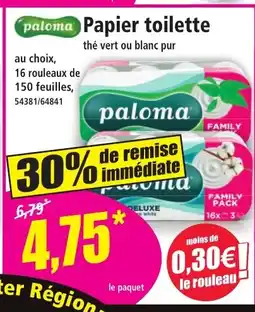 Norma PALOMA Papier toilette offre