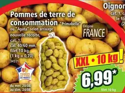Norma Pommes de terre de consommation offre