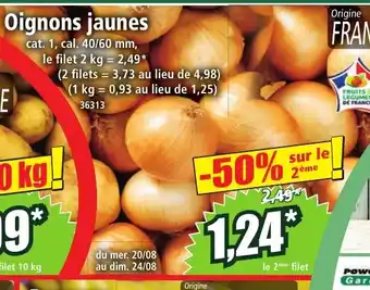 Norma Oignons jaunes offre
