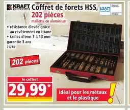 Norma KRAFT Coffret de forets HSS, GAD 202 pièces offre