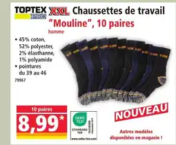 Norma TOPTEX Chaussettes de travail Mouline 10 paires offre