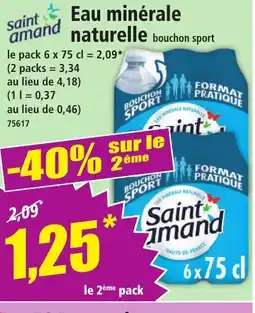 Norma SAINT AMAND Eau minérale naturelle offre