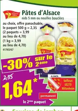 Norma Pâtes d'Alsace offre