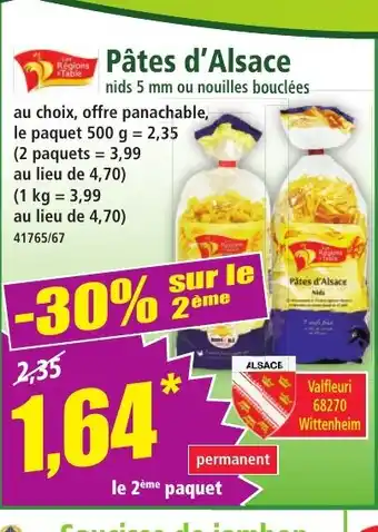 Norma Pâtes d'Alsace offre