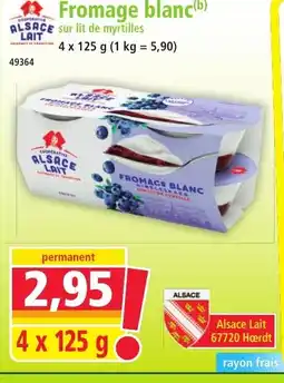Norma ALSACE LAIT Fromage blanc offre