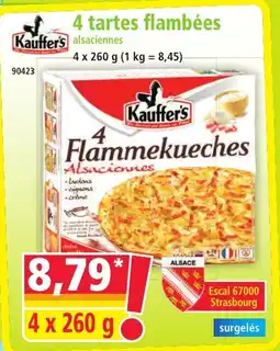 Norma KAUFFERS 4 tartes flambées offre