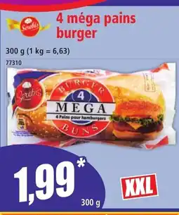 Norma 4 méga pains burger offre