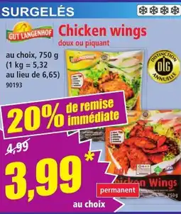Norma Chicken wings offre