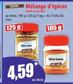Norma NICLAUS Mélange d'épices offre