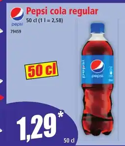 Norma PEPSI cola regular offre