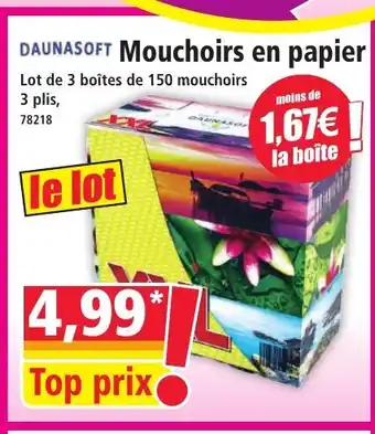 Norma DAUNASOFT Mouchoirs en papier offre