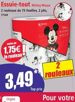 Norma Essuie-tout Mickey Mouse offre