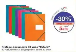 Monoprix Protège-documents 80 vues oxford offre
