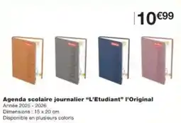 Monoprix Agenda scolaire journalier l'etudiant l'original offre