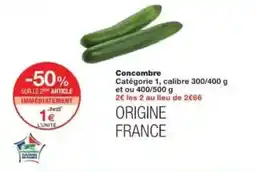 Monoprix Concombre offre