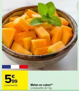 Carrefour Melon en cubes offre