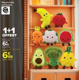 Carrefour Market Peluche fruits ou légumes offre