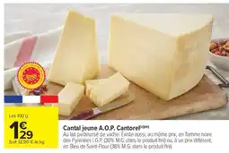 Carrefour Market Cantal jeune A.O.P. Cantorel offre