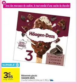 Carrefour Market Bâtonnets glacés HAAGEN-DAZS offre