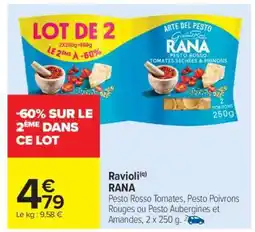 Carrefour Market Ravioli RANA offre