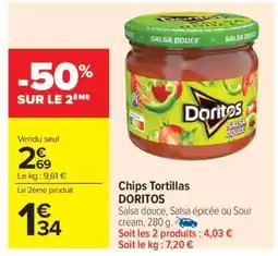 Carrefour Market Chips Tortillas DORITOS offre