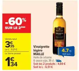 Carrefour Market Vinaigrette Légère Maille offre