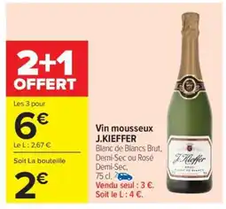 Carrefour Market Vin mousseux J.KIEFFER offre